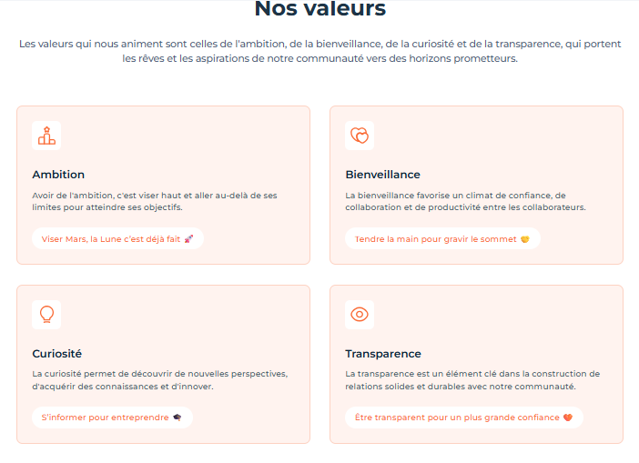valeurs de bricks