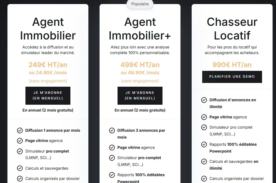 tarif professionnel Horiz.io