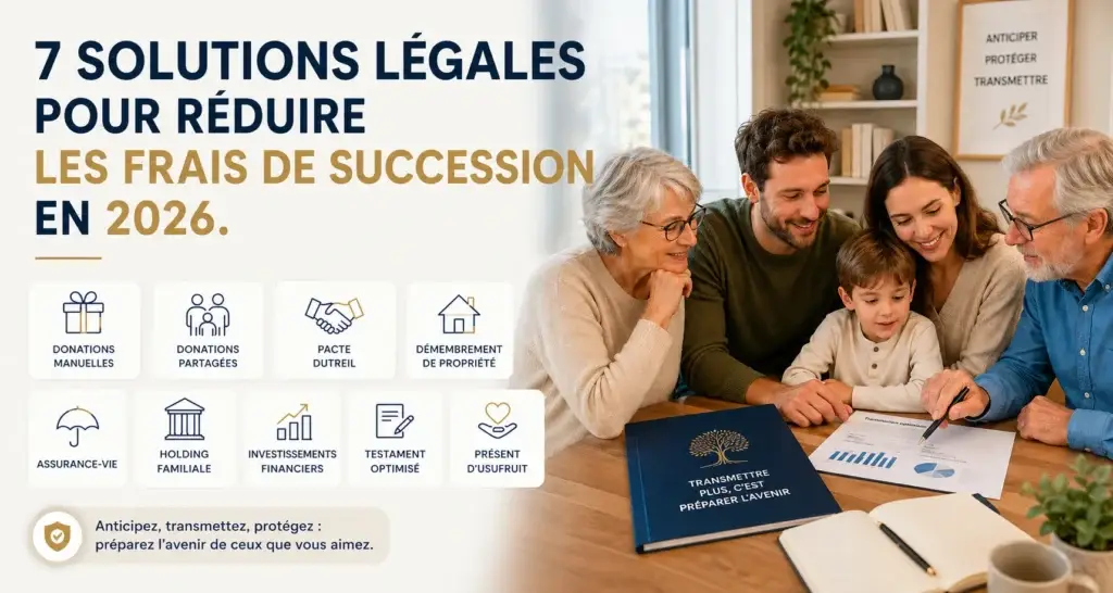 7 dispositifs légaux réduire frais succession