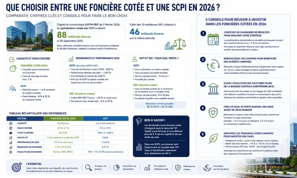 choix SIIC vs SCPI conseils d'investissement