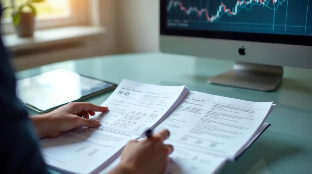Comparaison de documents d’un ETF et d’un indice pour comprendre l’écart de suivi